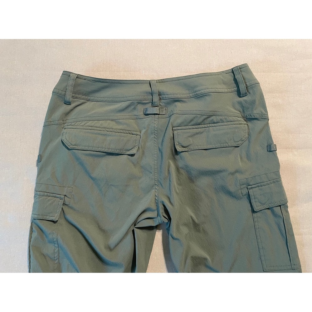 Prana Cargo Jogger Pants Sz 6 26" Inseam Army Green Outdoors Hiking Camping - Picture 2 of 6